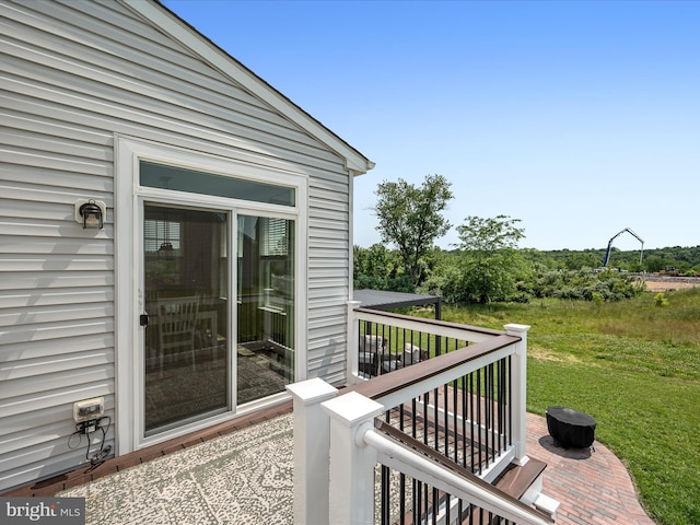 104 Barrister St, Stephenson, VA 22656 - wooden deck featuring a lawn