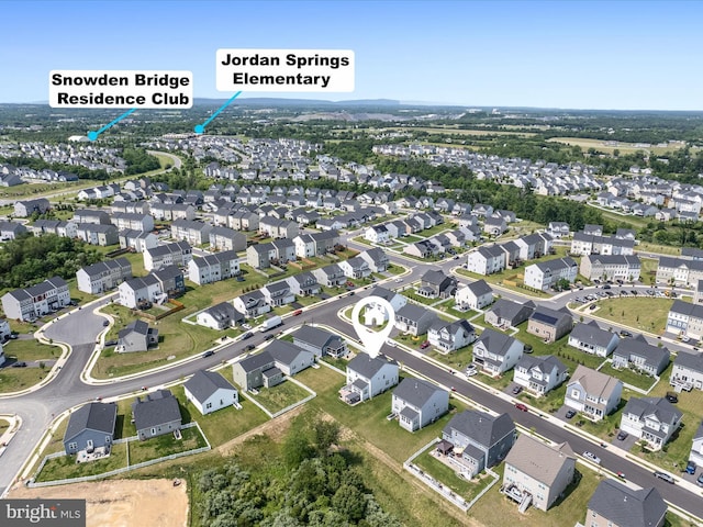 104 Barrister St, Stephenson, VA 22656 - aerial view of property and surrounding area with nearby suburban area