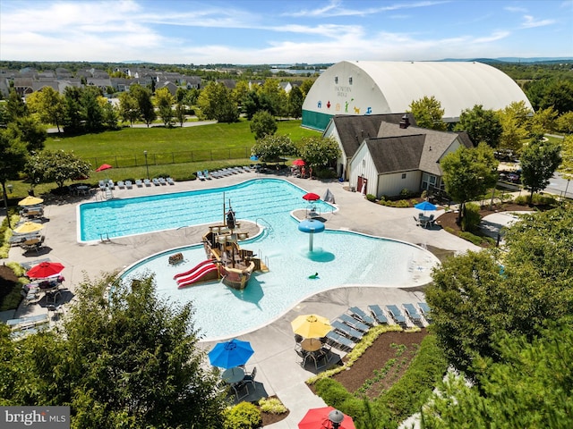 104 Barrister St, Stephenson, VA 22656 - community pool with a patio area