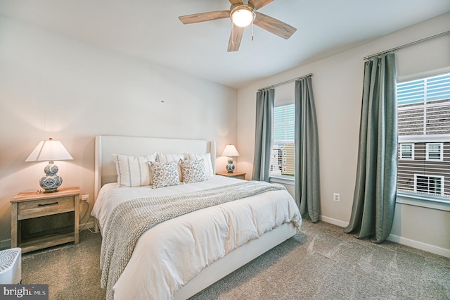 1763 Hickory Woods Rd, Dumfries, VA 22026 - carpeted bedroom featuring baseboards and ceiling fan