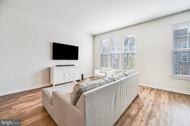 1763 Hickory Woods Rd, Dumfries, VA 22026 - living room featuring wood finished floors and plenty of natural light