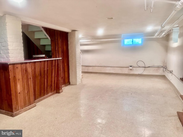 607 Harper Ave, Drexel Hill, PA 19026 - below grade area with tile patterned floors