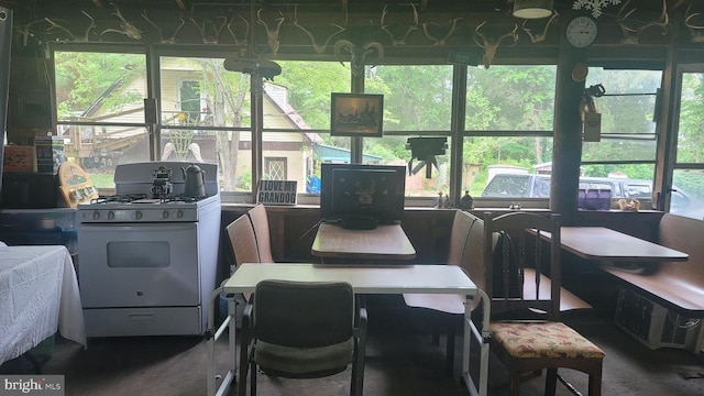 16002 Letcher Rd, Brandywine, MD 20613 - dining area featuring healthy amount of natural light and concrete floors
