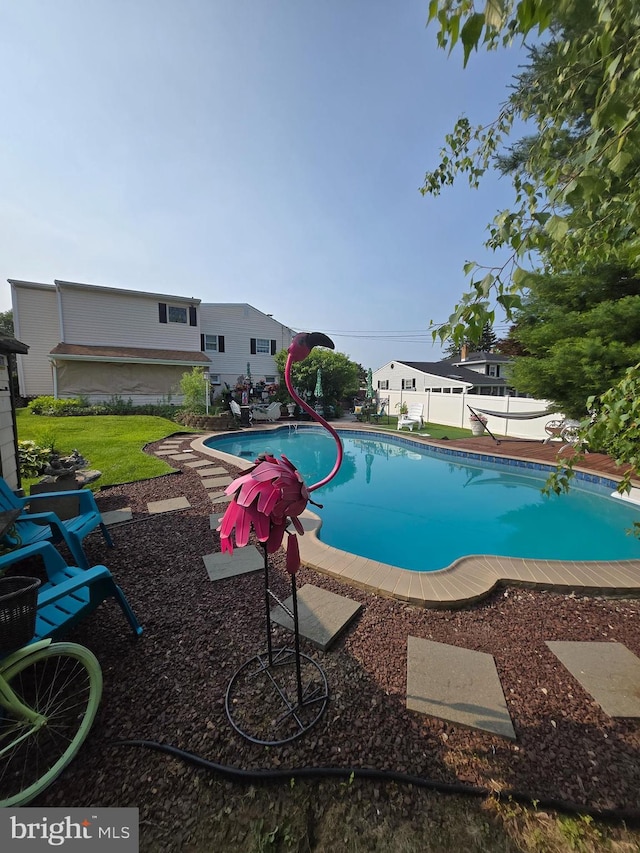 1397 Dennis Rd, Southampton, PA 18966 - view of pool with a lawn and a water slide