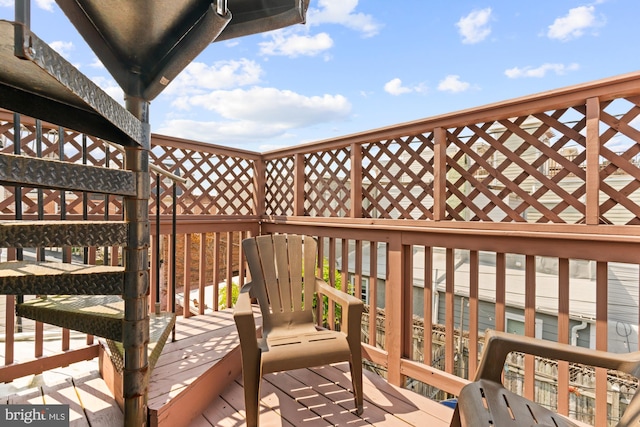 206 E Randall St, Baltimore, MD 21230 - view of wooden terrace