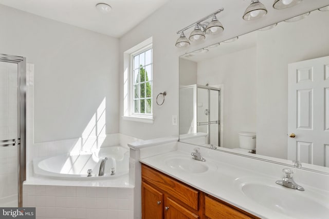 35510 Somerset Ridge Rd, Locust Grove, VA 22508 - bathroom with a stall shower, a garden tub, and double vanity