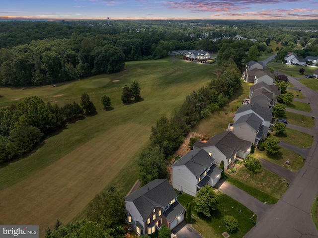 35510 Somerset Ridge Rd, Locust Grove, VA 22508 - aerial view at dusk of a residential view and view of golf course