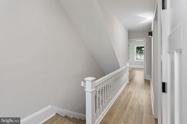26 Jefferson Rd, Princeton, NJ 08540 - hall with an upstairs landing, light wood-style flooring, and baseboards