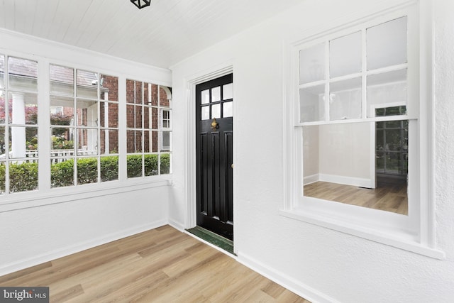26 Jefferson Rd, Princeton, NJ 08540 - foyer featuring baseboards, light wood finished floors, and ornamental molding