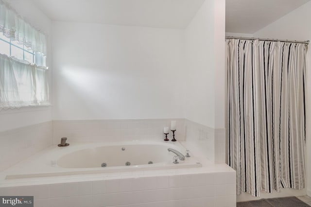 349 Lexington Way, Littlestown, PA 17340 - full bathroom with a tub with jets and a shower with curtain