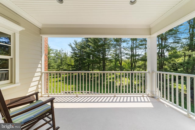 4491 Province Line Rd, Princeton, NJ 08540 - balcony featuring view of wooded area