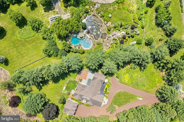 4491 Province Line Rd, Princeton, NJ 08540 - aerial view of a pool area