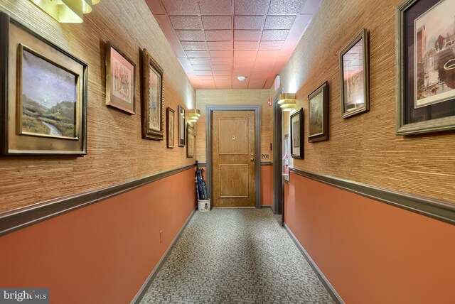 110 N Duke St Unit 201, Lancaster, PA 17602 - hallway featuring baseboards