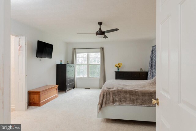 1492 Cumberland Dr, Rockingham, VA 22801 - bedroom with carpet and a ceiling fan