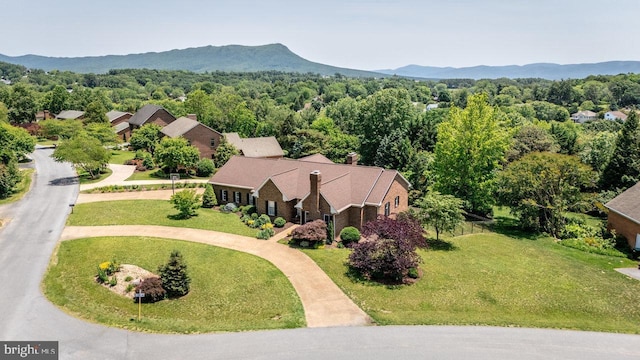 1492 Cumberland Dr, Rockingham, VA 22801 - view from above of property featuring a mountain backdrop