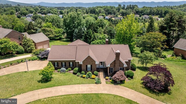 1492 Cumberland Dr, Rockingham, VA 22801 - view from above of property featuring mountains