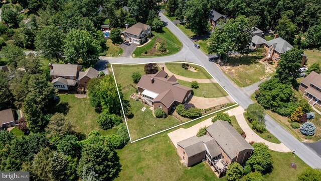 1492 Cumberland Dr, Rockingham, VA 22801 - aerial overview of property's location with nearby suburban area