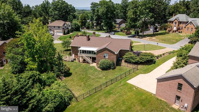 1492 Cumberland Dr, Rockingham, VA 22801 - aerial perspective of suburban area