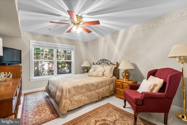9718 Winery Ct Unit 9718, Gaithersburg, MD 20879 - bedroom featuring baseboards and a ceiling fan