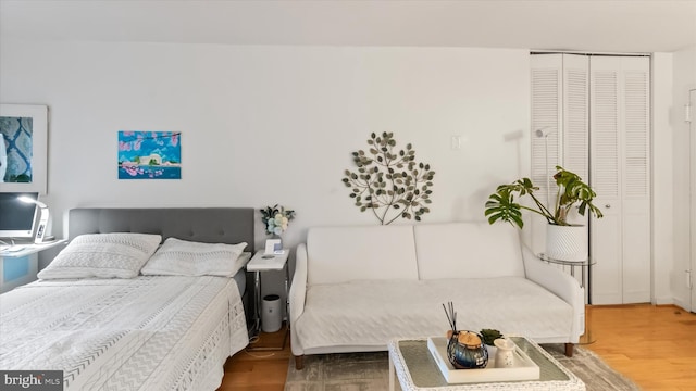 7333 New Hampshire Ave Unit 800, Takoma Park, MD 20912 - bedroom with wood finished floors and a closet