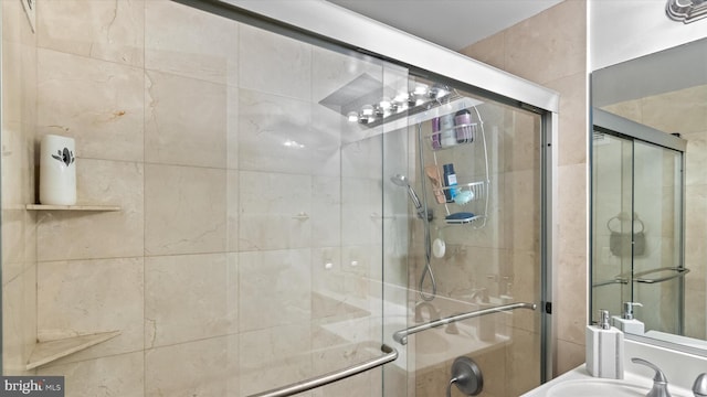 7333 New Hampshire Ave Unit 800, Takoma Park, MD 20912 - full bath featuring a sink and a tile shower