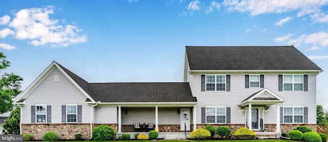 1900 Preserve Ln, Palmyra, PA 17078 - view of front of property featuring stone siding and a front yard