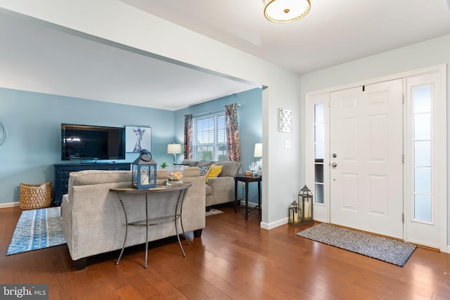 1900 Preserve Ln, Palmyra, PA 17078 - entrance foyer featuring hardwood / wood-style floors and baseboards