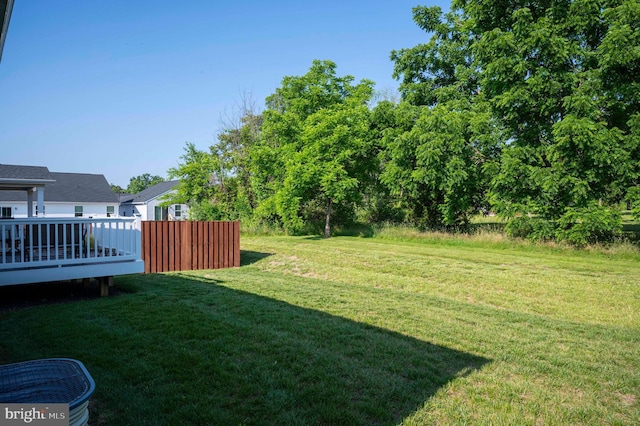 189 Massie St, Stephens City, VA 22655 - view of green lawn with a deck