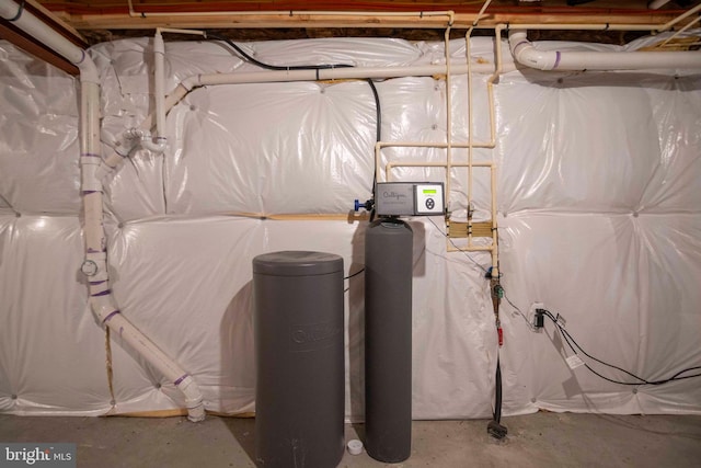 189 Massie St, Stephens City, VA 22655 - unfinished below grade area featuring a water softener system