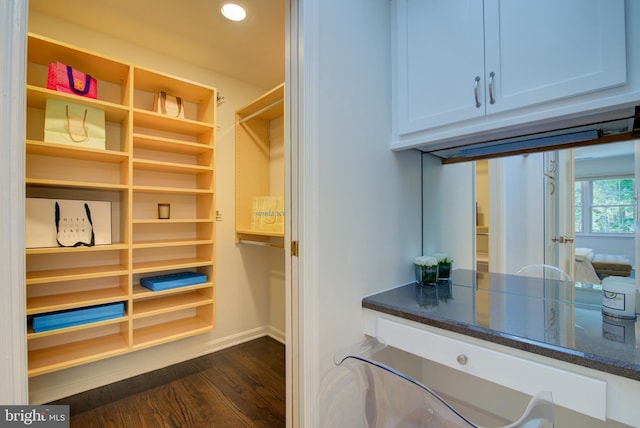 12013 Cheviot Dr, Herndon, VA 20170 - spacious closet with dark wood-type flooring