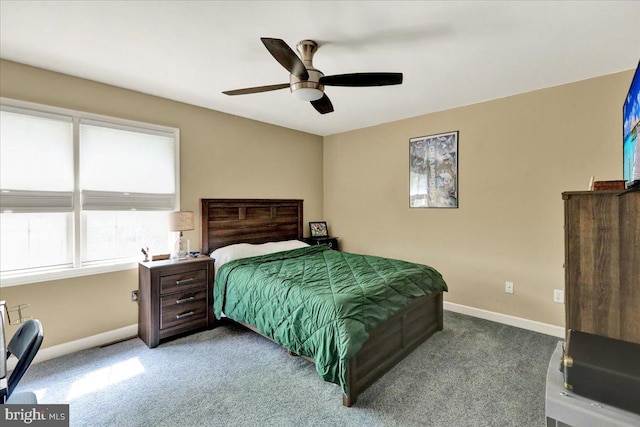 17 N Carolina Ave, Reading, PA 19608 - bedroom with carpet floors, baseboards, and ceiling fan