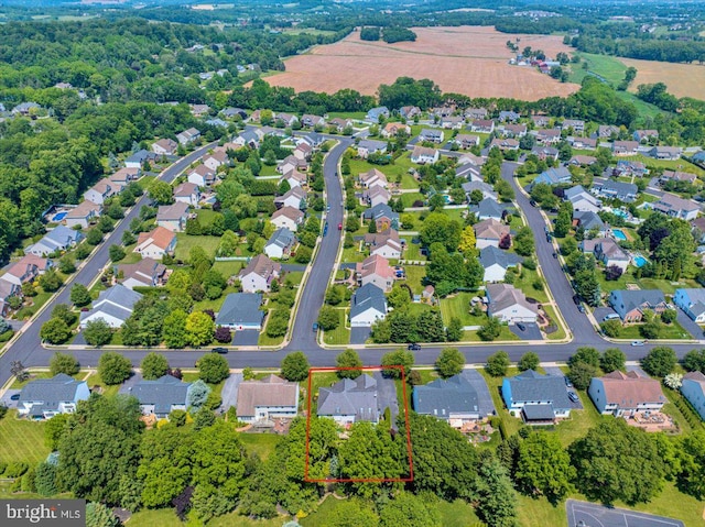 17 N Carolina Ave, Reading, PA 19608 - aerial perspective of suburban area featuring property boundaries highlighted