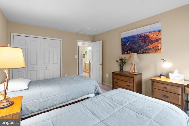 5631 Jordan Blvd, New Market, MD 21774 - bedroom featuring a closet, baseboards, and carpet floors