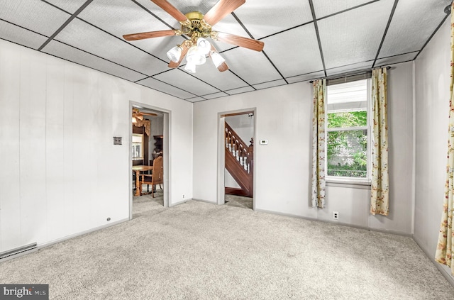 2942 Oley Turnpike Rd, Reading, PA 19606 - carpeted empty room with a ceiling fan and baseboards