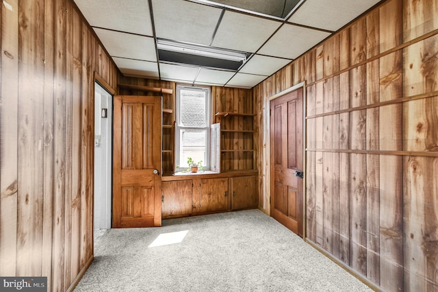 2942 Oley Turnpike Rd, Reading, PA 19606 - carpeted empty room with wood walls