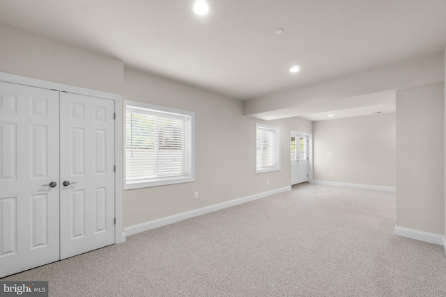 766 Chatelaine Ct, Eldersburg, MD 21784 - unfurnished bedroom with light carpet, recessed lighting, and a closet