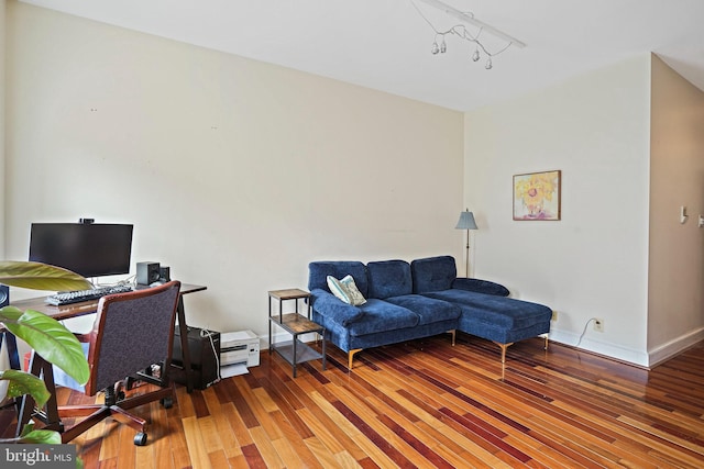 1413 Hopkins St NW, Washington, DC 20036 - office area featuring wood finished floors and baseboards