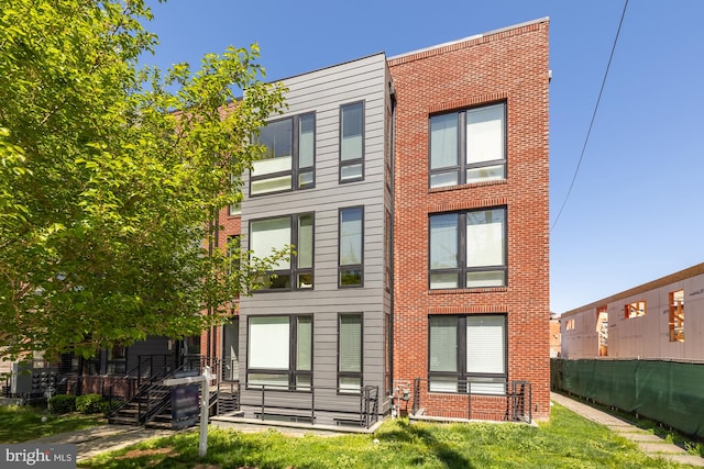 4335 Harrison St NW Unit 2, Washington, DC 20015 - rear view of property with brick siding