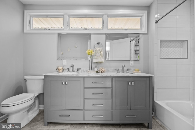 2 Woodfern Ave, Ewing, NJ 08628 - full bath featuring double vanity and shower / tub combination