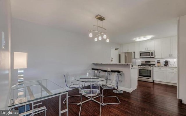 1300 Army Navy Dr Unit 803, Arlington, VA 22202 - dining area with dark wood-style floors