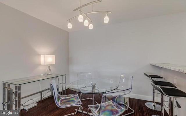1300 Army Navy Dr Unit 803, Arlington, VA 22202 - dining area with wood finished floors and baseboards