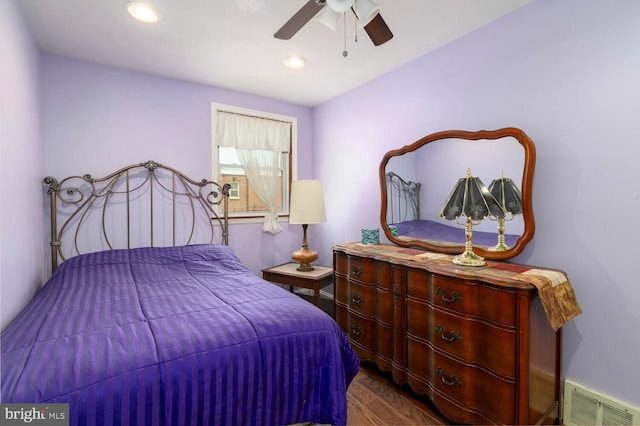 8627 Gilbert St, Philadelphia, PA 19150 - bedroom featuring wood finished floors, a ceiling fan, and recessed lighting