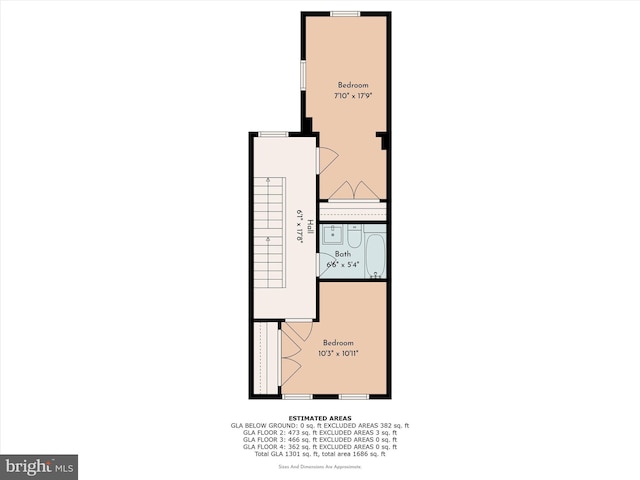 1537 S 2nd St, Philadelphia, PA 19147 - floor plan / room layout