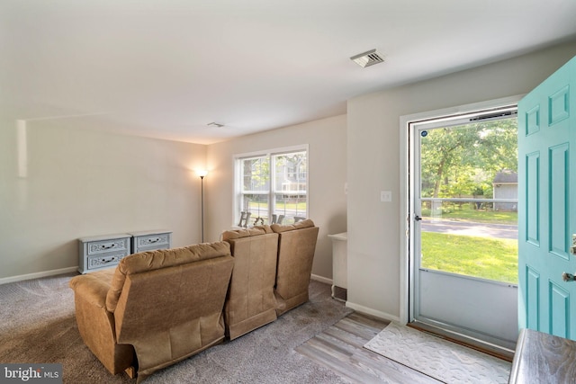 403 S Brynwood Dr, Browns Mills, NJ 08015 - living area featuring baseboards and light wood-type flooring