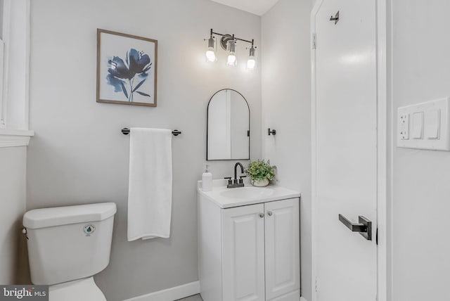 2839 Winton St, Philadelphia, PA 19145 - bathroom with vanity, toilet, and baseboards