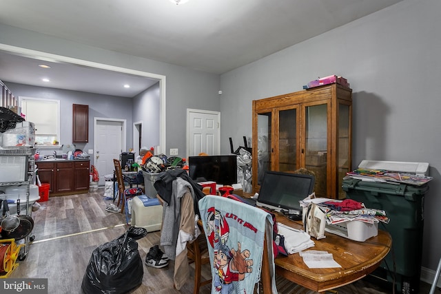 1427 Poplar Grove St, Baltimore, MD 21216 - dining room featuring wood finished floors and recessed lighting