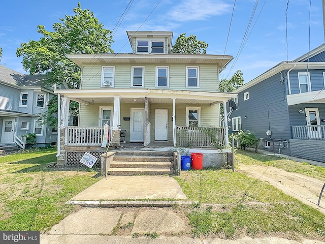 123 W Foundry St, Millville, NJ 08332 - traditional style home with covered porch and a front lawn