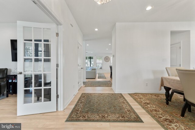 9400 Kinnerton Dr, Midlothian, VA 23112 - foyer featuring wood finished floors, recessed lighting, and baseboards