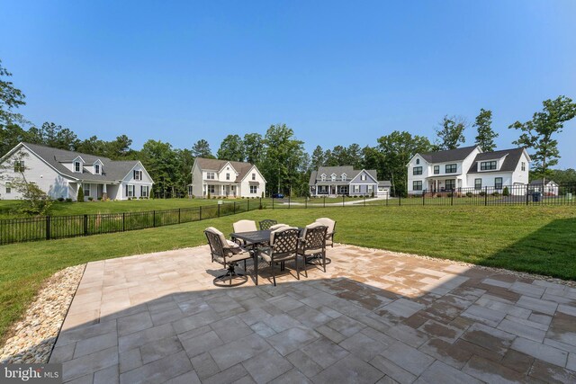 9400 Kinnerton Dr, Midlothian, VA 23112 - view of patio / terrace with outdoor dining area and a residential view