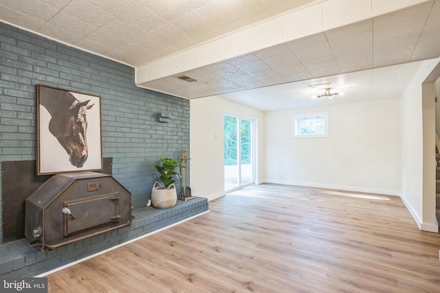 27136 Dogwood Ln, Mechanicsville, MD 20659 - unfurnished living room with wood finished floors and baseboards